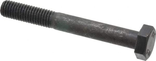 Value Collection - M10x1.50mm Metric Coarse, 80mm Length Under Head Hex Head Cap Screw - Partially Threaded, Grade 10.9 Steel, Black Oxide Finish, 17mm Hex - Apex Tool & Supply