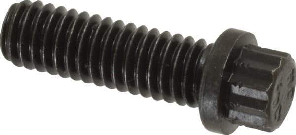 Value Collection - 5/16-18 UNC, 1" Length Under Head, 12 Point Drive Flange Bolt - 1" Thread Length, 170M PSI Alloy Steel, Smooth Flange, Uncoated - Apex Tool & Supply