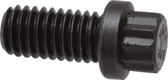Value Collection - 3/8-16 UNC, 3/4" Length Under Head, 12 Point Drive Flange Bolt - 3/4" Thread Length, 170M PSI Alloy Steel, Smooth Flange, Uncoated - Apex Tool & Supply
