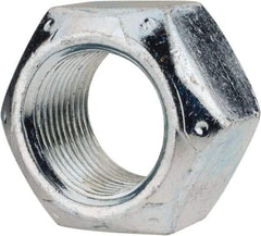 Value Collection - 1-14 UNF Grade C Hex Lock Nut with Distorted Thread - 1-1/2" Width Across Flats, 7/8" High, Cadmium Clear-Plated Finish - Apex Tool & Supply