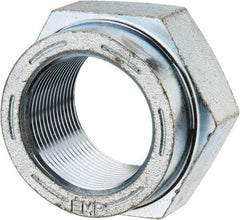 Value Collection - 1-1/2 - 12 UNF Grade C Hex Lock Nut with Distorted Thread - 2-1/4" Width Across Flats, 1-5/16" High, Cadmium Clear-Plated Finish - Apex Tool & Supply