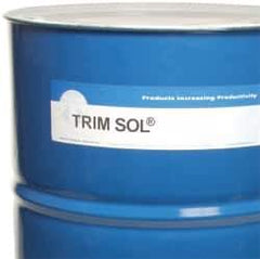 Master Fluid Solutions - Trim SOL LC sf, 54 Gal Drum Cutting & Grinding Fluid - Water Soluble, For Cutting, Grinding - Apex Tool & Supply