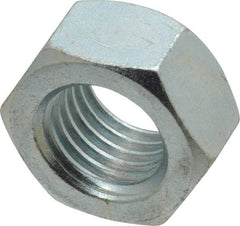 Value Collection - 1-8 UNC Grade C Hex Lock Nut with Distorted Thread - 1-1/2" Width Across Flats, 7/8" High, Cadmium Clear-Plated Finish - Apex Tool & Supply