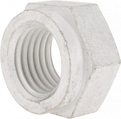 Value Collection - 1-1/2 - 6 UNC Grade C Hex Lock Nut with Distorted Thread - 2-1/4" Width Across Flats, 1-5/16" High, Cadmium Clear-Plated Finish - Apex Tool & Supply