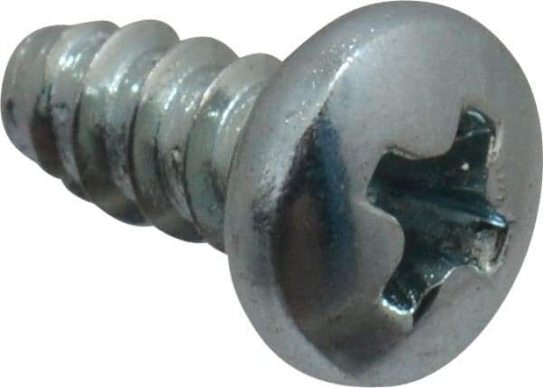 Value Collection - #4 Pan Head Phillips Sheet Metal Screw - Steel, 1/4" Length Under Head, Grade 2 - Apex Tool & Supply