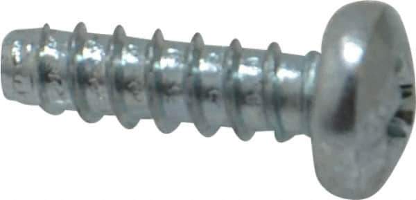 Value Collection - #8 Pan Head Phillips Sheet Metal Screw - Steel, 1/2" Length Under Head, Grade 2 - Apex Tool & Supply