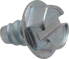 Value Collection - #8 Hex Washer Head Slotted Sheet Metal Screw - Steel, 1/4" Length Under Head, Grade 2 - Apex Tool & Supply