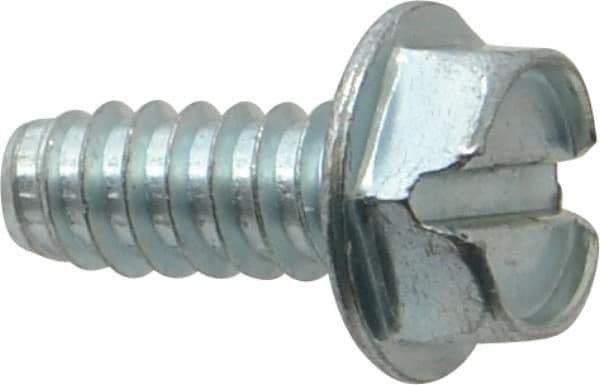 Value Collection - 5/16" Hex Washer Head Slotted Sheet Metal Screw - Steel, 3/4" Length Under Head, Grade 2 - Apex Tool & Supply