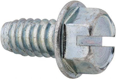 Value Collection - 3/8" Hex Washer Head Slotted Sheet Metal Screw - Steel, 3/4" Length Under Head, Grade 2 - Apex Tool & Supply