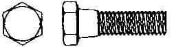 Value Collection - 7/16-14 Thread, 2-1/2" Length Under Head, Steel Hex Head Bolt - Hot Dipped Galvanized Coated, UNC Thread, ASTM A307, Grade 2 - Apex Tool & Supply