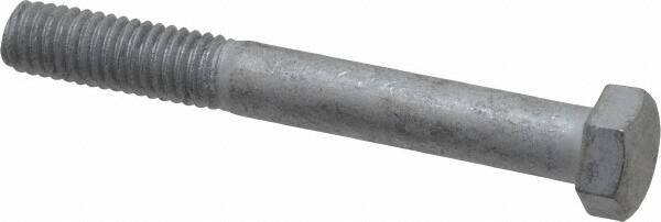 Value Collection - 3/8-16 Thread, 3" Length Under Head, Steel Hex Head Bolt - Hot Dipped Galvanized Coated, 9/16" Hex, UNC Thread, ANSI/ASME B18.2.2 & ASME B18.2.1, Grade 2 - Apex Tool & Supply