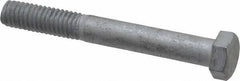 Value Collection - 3/8-16 Thread, 3" Length Under Head, Steel Hex Head Bolt - Hot Dipped Galvanized Coated, 9/16" Hex, UNC Thread, ANSI/ASME B18.2.2 & ASME B18.2.1, Grade 2 - Apex Tool & Supply