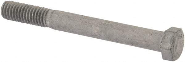 Value Collection - 3/8-16 Thread, 3-1/2" Length Under Head, Steel Hex Head Bolt - Hot Dipped Galvanized Coated, 9/16" Hex, UNC Thread, ANSI/ASME B18.2.2 & ASME B18.2.1, Grade 2 - Apex Tool & Supply