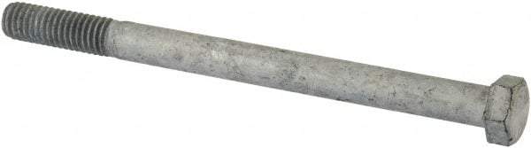 Value Collection - 3/8-16 Thread, 5" Length Under Head, Steel Hex Head Bolt - Hot Dipped Galvanized Coated, UNC Thread, ASTM A307, Grade 2 - Apex Tool & Supply
