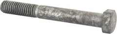 Value Collection - 1/2-13 Thread, 4" Length Under Head, Steel Hex Head Bolt - Hot Dipped Galvanized Coated, 3/4" Hex, UNC Thread, ANSI/ASME B18.2.2 & ASME B18.2.1, Grade 2 - Apex Tool & Supply