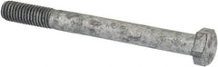 Value Collection - 1/2-13 Thread, 5" Length Under Head, Steel Hex Head Bolt - Hot Dipped Galvanized Coated, 3/4" Hex, UNC Thread, ANSI/ASME B18.2.2 & ASME B18.2.1, Grade 2 - Apex Tool & Supply