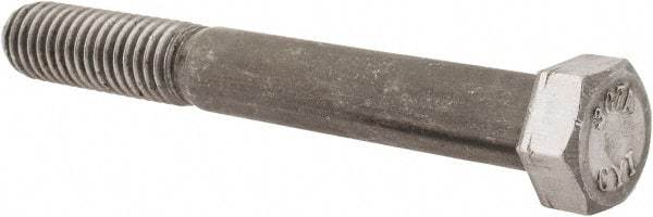 Value Collection - 7/16-14 Thread, 3-1/2" Length Under Head, Steel Hex Head Bolt - Uncoated, UNC Thread, ASTM A307, Grade 2 - Apex Tool & Supply