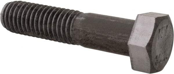 Value Collection - 1/2-13 Thread, 2-1/4" Length Under Head, Steel Hex Head Bolt - Uncoated, UNC Thread, ASTM A307, Grade 2 - Apex Tool & Supply