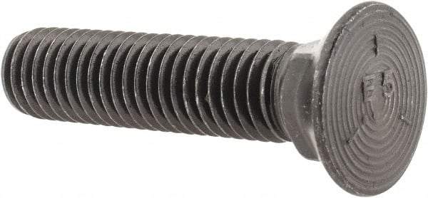 Value Collection - 1/2-13 UNC, 2-1/4" OAL, Steel Plow Bolt - Uncoated, Grade 5 - Apex Tool & Supply