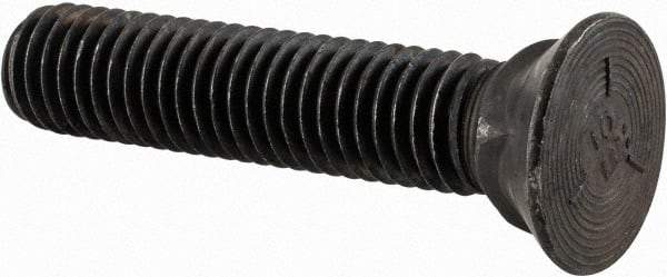 Value Collection - 1/2-13 UNC, 2-1/2" OAL, Steel Plow Bolt - Uncoated, Grade 5 - Apex Tool & Supply