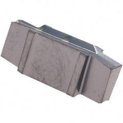 Iscar - 170010GIP Grade IC908, 1.7mm Cutting Width Carbide Grooving Insert - 3mm Max Depth of Cut, Neutral, 0.1mm Corner Radius, TiAlN Finish - Apex Tool & Supply