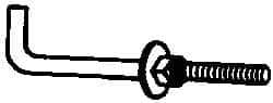 Value Collection - 1-8, 14" OAL Bent Anchor Bolt - Grade 2 Steel - Apex Tool & Supply