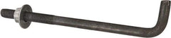 Value Collection - 1-8, 18" OAL Bent Anchor Bolt - Grade 2 Steel - Apex Tool & Supply