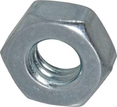 Value Collection - 5/16-18 UNC Steel Right Hand Machine Screw Hex Nut - 9/16" Across Flats, 7/32" High, Zinc Clear Finish - Apex Tool & Supply