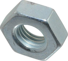 Value Collection - 5/16-24 UN Steel Right Hand Machine Screw Hex Nut - 9/16" Across Flats, 0.225" High, Zinc-Plated Finish, 2B Class of Fit - Apex Tool & Supply
