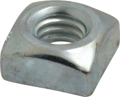 Value Collection - 5/16-18 Steel Square Nut - Zinc Plated, 9/16" Square Width x 17/64" Overall Height - Apex Tool & Supply