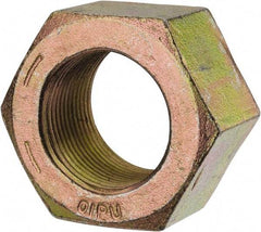 Value Collection - 1-3/8 - 12 UN Steel Right Hand Hex Nut - 2-1/16" Across Flats, 1-11/64" High, Zinc Yellow Dichromate Finish - Apex Tool & Supply