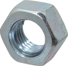 Value Collection - 5/16-24 UNF Steel Right Hand Hex Nut - 1/2" Across Flats, 17/64" High, Zinc-Plated Finish - Apex Tool & Supply