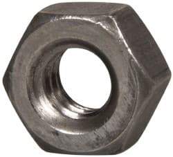 Value Collection - 1/4-20 UN Steel Right Hand Hex Nut - 7/16" Across Flats, 7/32" High, Uncoated - Apex Tool & Supply