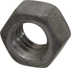 Value Collection - 5/16-18 UNC Steel Right Hand Hex Nut - 1/2" Across Flats, 0.2656" High, Uncoated - Apex Tool & Supply