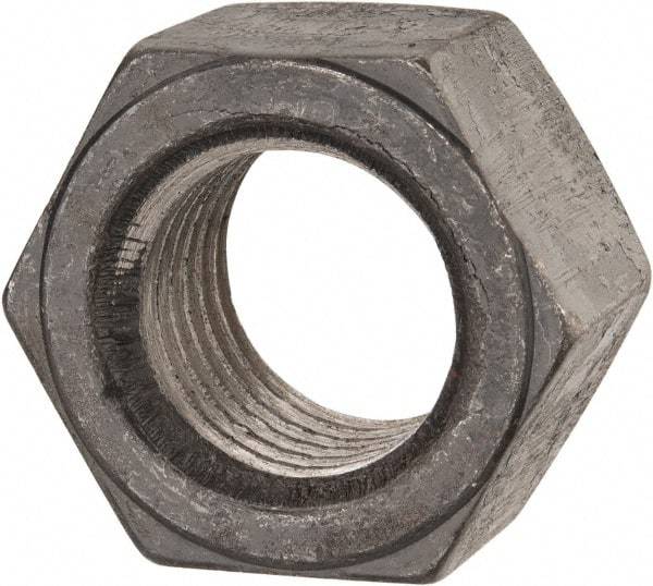 Value Collection - 1-1/4 - 7 UN Steel Right Hand Hex Nut - 1-7/8" Across Flats, 1-1/16" High, Uncoated - Apex Tool & Supply