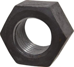 Value Collection - 1-1/2 - 6 UN Steel Right Hand Hex Nut - 2-1/4" Across Flats, 1-9/32" High, Uncoated - Apex Tool & Supply
