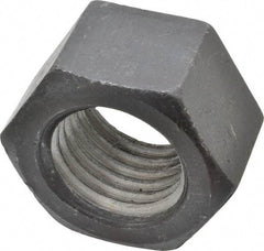 Value Collection - 1-3/4 - 5 UNC Steel Right Hand Hex Nut - 2-5/8" Across Flats, 1-1/2" High, Uncoated - Apex Tool & Supply