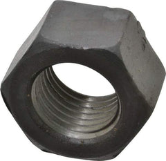 Value Collection - 2 - 4-1/2 UNC Steel Right Hand Hex Nut - 3" Across Flats, 1-23/32" High, Uncoated - Apex Tool & Supply