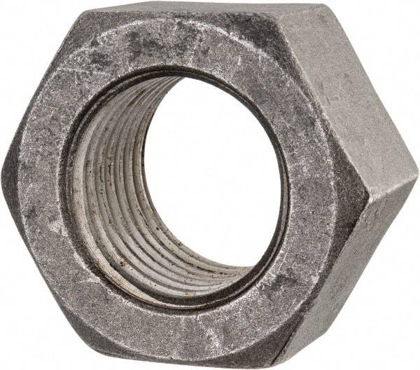 Value Collection - 2-1/2 - 4 UNC Steel Right Hand Hex Nut - 3-3/4" Across Flats, 2-9/64" High, Uncoated - Apex Tool & Supply