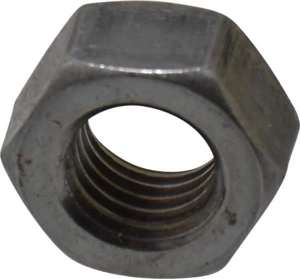 Value Collection - 5/16-24 UNF Steel Right Hand Hex Nut - 1/2" Across Flats, 0.2656" High, Uncoated - Apex Tool & Supply