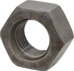Value Collection - 7/16-20 UN Steel Right Hand Hex Nut - 11/16" Across Flats, 3/8" High, Uncoated - Apex Tool & Supply
