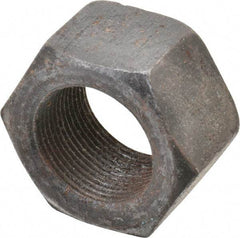 Value Collection - 1-1/2 - 12 UNF Steel Right Hand Hex Nut - 2-1/4" Across Flats, 1.2813" High, Uncoated - Apex Tool & Supply