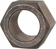 Value Collection - 2-12 UN Steel Right Hand Hex Nut - 3" Across Flats, 1-23/32" High, Uncoated - Apex Tool & Supply