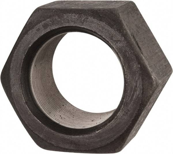 Value Collection - 2-1/4 - 12 UN Steel Right Hand Hex Nut - 3-3/8" Across Flats, 1-55/64" High, Uncoated - Apex Tool & Supply