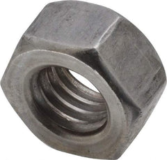 Value Collection - 7/16-14 UNC Steel Left Hand Hex Nut - 11/16" Across Flats, 3/8" High, Uncoated - Apex Tool & Supply