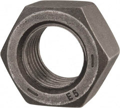 Value Collection - 1-1/4 - 7 UNC Steel Left Hand Hex Nut - 1-7/8" Across Flats, 1-1/16" High, Uncoated - Apex Tool & Supply