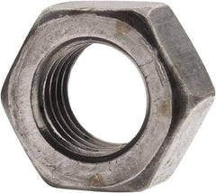 Value Collection - 5/16-24 UNF Steel Left Hand Hex Nut - 1/2" Across Flats, 17/64" High, Uncoated - Apex Tool & Supply