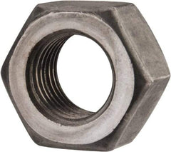 Value Collection - 7/16-20 UNF Steel Left Hand Hex Nut - 11/16" Across Flats, 3/8" High, Uncoated - Apex Tool & Supply