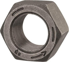 Value Collection - 1-1/4 - 12 UNF Steel Left Hand Hex Nut - 1-7/8" Across Flats, 1-1/16" High, Uncoated - Apex Tool & Supply