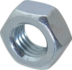Value Collection - M7x1.00 Steel Right Hand Hex Nut - 11mm Across Flats, 5.5mm High, Zinc-Plated Finish - Apex Tool & Supply